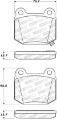 Picture of StopTech 03-06 Mitsubishi Lancer Sport Brake Pads w-Shims and Hardware - Rear