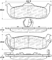 Picture of StopTech Sport Brake Pads w-Shims and Hardware - Front