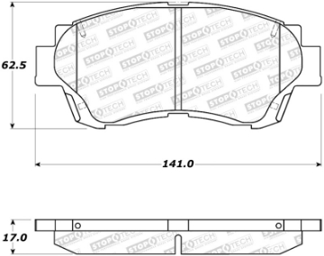 Picture of StopTech Sport Brake Pads w-Shims and Hardware - Front