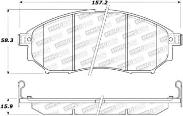 Picture of StopTech Sport Brake Pads w-Shims and Hardware - Front