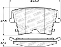 Picture of StopTech Sport Brake Pads w-Shims and Hardware - Front