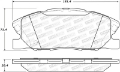 Picture of StopTech Sport Brake Pads w-Shims and Hardware - Front