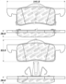 Picture of StopTech Sport Brake Pads w-Shims and Hardware - Front