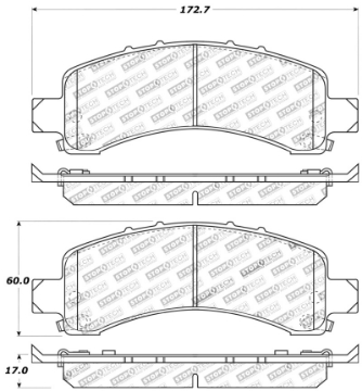 Picture of StopTech Sport Brake Pads w-Shims and Hardware - Front