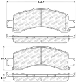 Picture of StopTech Sport Brake Pads w-Shims and Hardware - Front