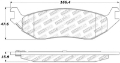 Picture of StopTech Sport Brake Pads w-Shims and Hardware - Front