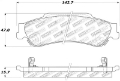 Picture of StopTech Sport Brake Pads w-Shims and Hardware - Front