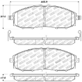 Picture of StopTech Sport Brake Pads w-Shims and Hardware - Front