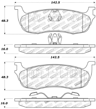 Picture of StopTech Sport Brake Pads w-Shims and Hardware - Front