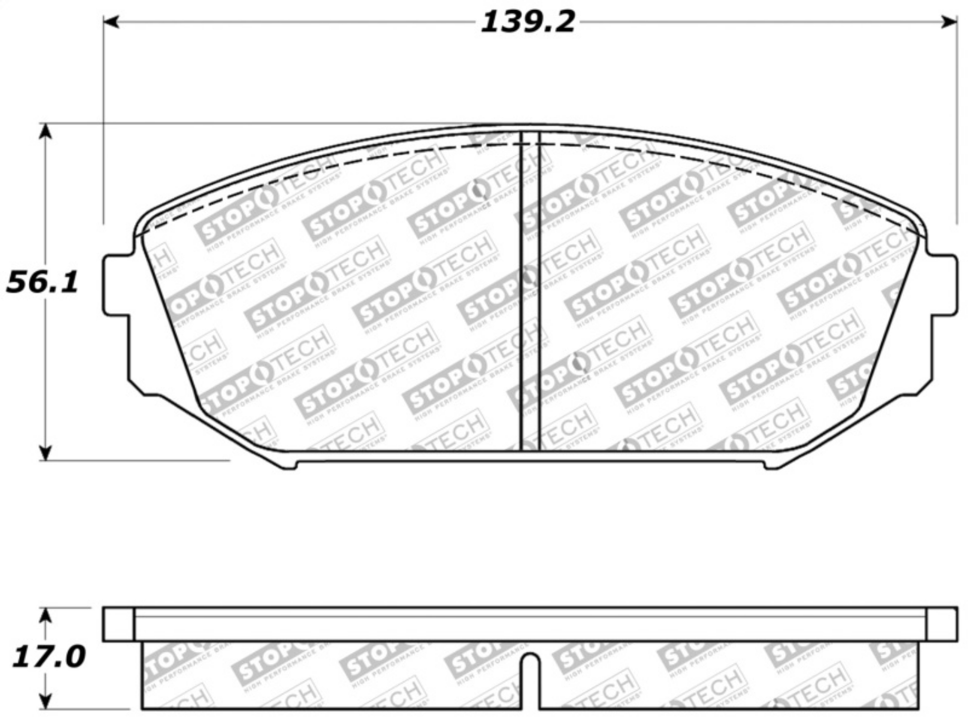 Picture of StopTech Sport Brake Pads w-Shims and Hardware - Front