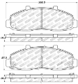 Picture of StopTech Sport Brake Pads w-Shims and Hardware - Front