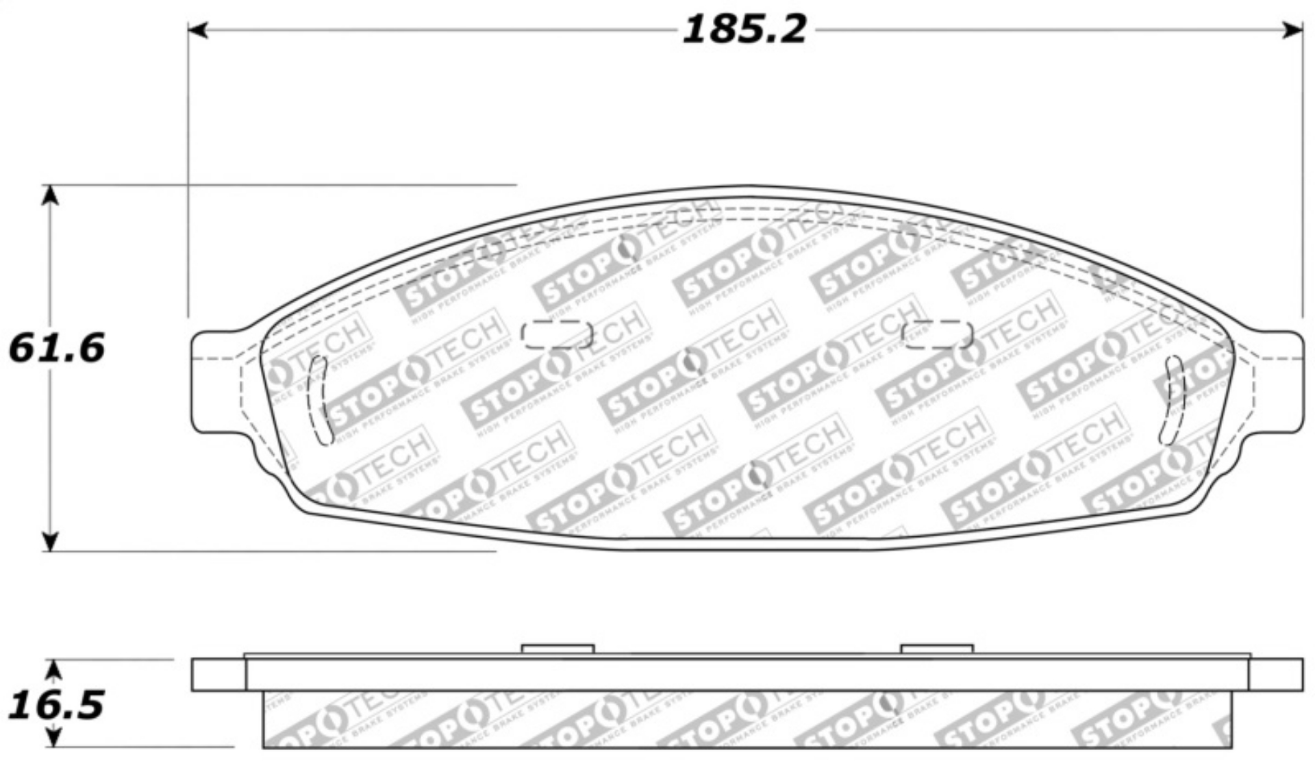 Picture of StopTech Sport Brake Pads w-Shims and Hardware - Front
