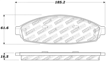 Picture of StopTech Sport Brake Pads w-Shims and Hardware - Front
