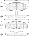 Picture of StopTech Sport Brake Pads w-Shims and Hardware - Front