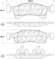 Picture of StopTech Sport Brake Pads w-Shims and Hardware - Front-Rear