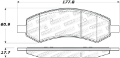 Picture of StopTech Sport Brake Pads w-Shims and Hardware - Rear