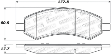 Picture of StopTech Sport Brake Pads w-Shims and Hardware - Rear