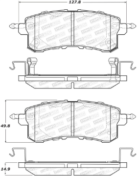 Picture of StopTech Sport Brake Pads w-Shims and Hardware - Rear