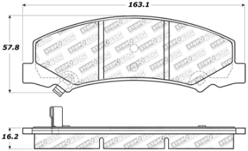Picture of StopTech Sport Brake Pads w-Shims and Hardware - Rear