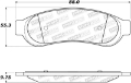 Picture of StopTech Sport Brake Pads w-Shims and Hardware - Rear
