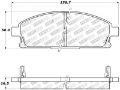 Picture of StopTech Sport Brake Pads w-Shims and Hardware - Rear