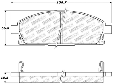Picture of StopTech Sport Brake Pads w-Shims and Hardware - Rear
