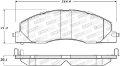 Picture of StopTech Sport Brake Pads w-Shims and Hardware - Rear