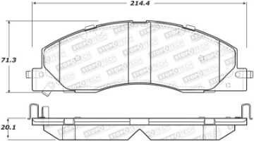 Picture of StopTech Sport Brake Pads w-Shims and Hardware - Rear