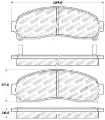Picture of StopTech Sport Brake Pads w-Shims and Hardware - Rear