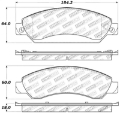 Picture of StopTech Sport Brake Pads w-Shims and Hardware - Rear