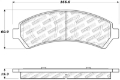 Picture of StopTech Sport Brake Pads w-Shims and Hardware - Rear