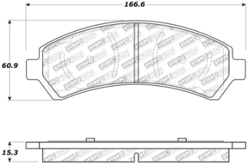 Picture of StopTech Sport Brake Pads w-Shims and Hardware - Rear