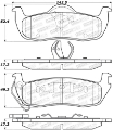 Picture of StopTech Sport Brake Pads w-Shims and Hardware - Rear