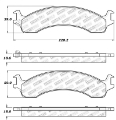 Picture of StopTech Sport Brake Pads w-Shims and Hardware - Rear