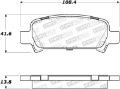 Picture of StopTech Sport Brake Pads w-Shims and Hardware - Rear