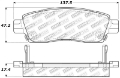 Picture of StopTech Sport Brake Pads w-Shims and Hardware - Rear