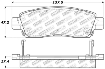 Picture of StopTech Sport Brake Pads w-Shims and Hardware - Rear