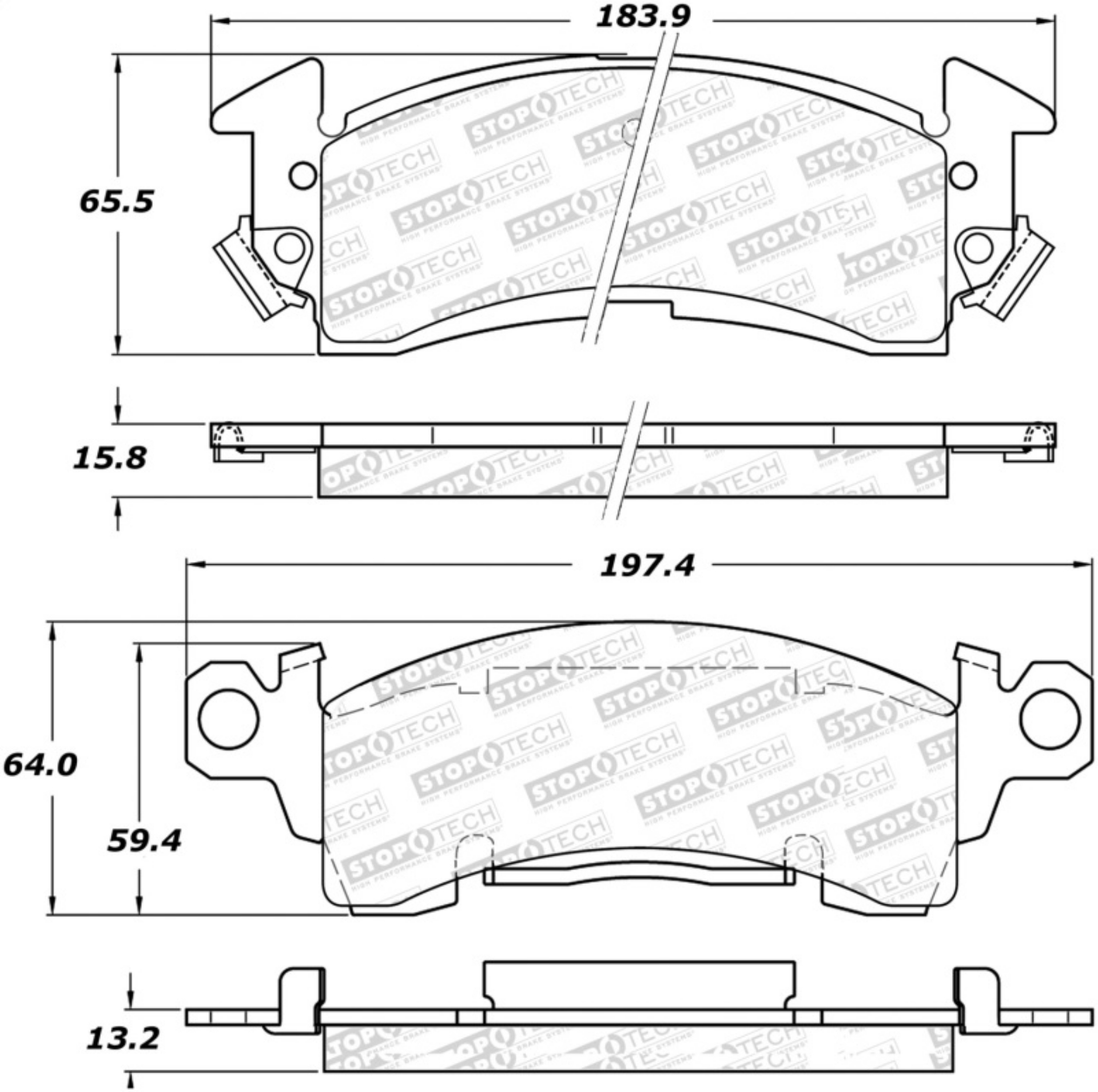 Picture of StopTech Street Brake Pads