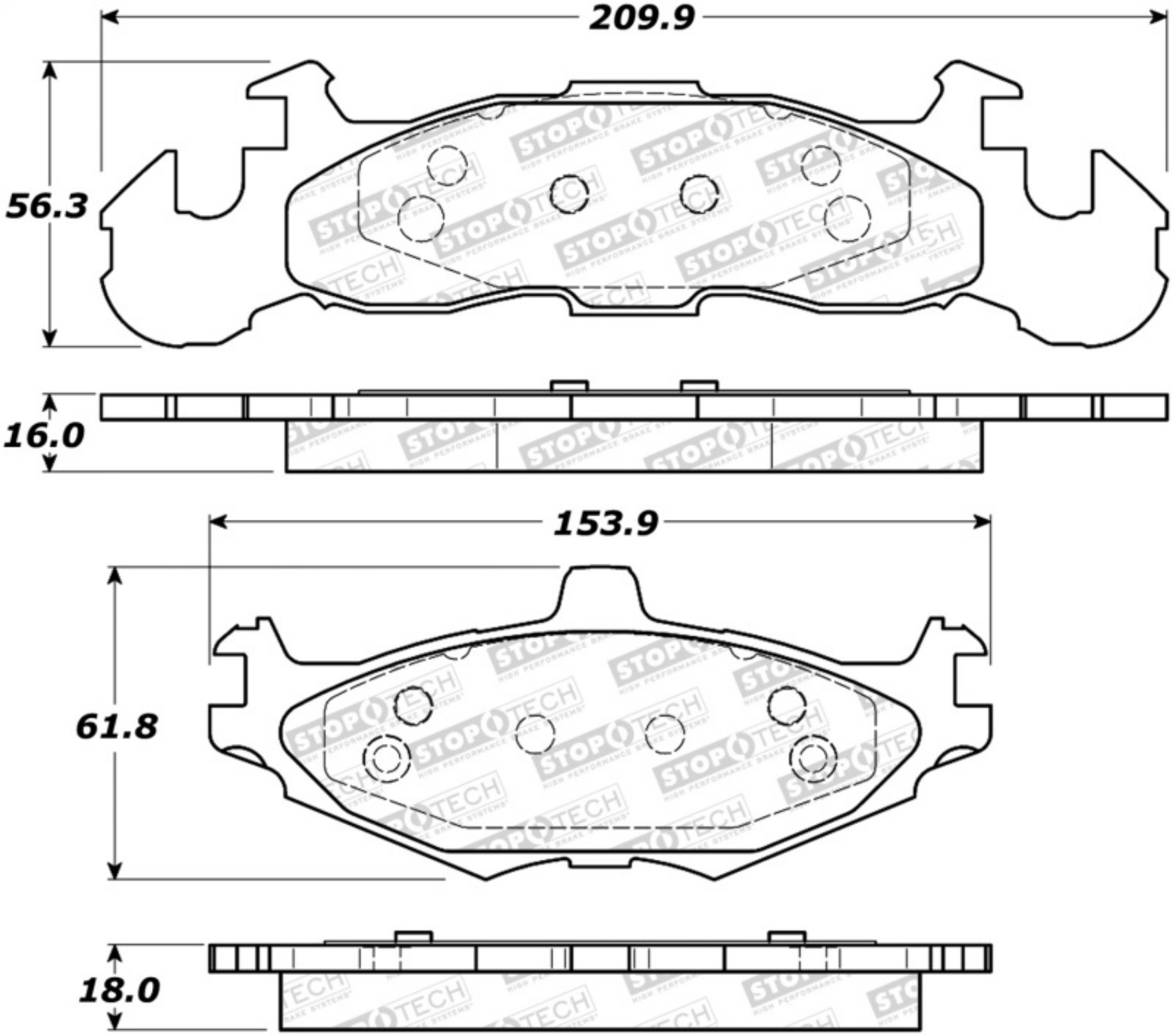 Picture of StopTech Street Brake Pads