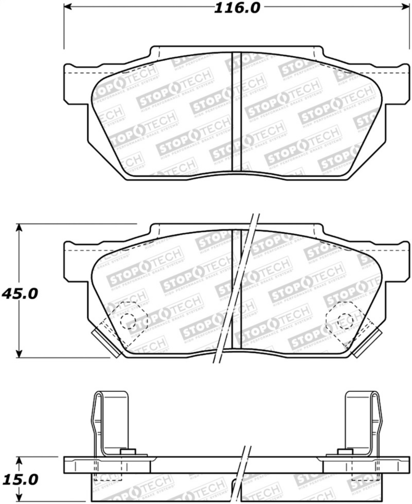 Picture of StopTech Street Brake Pads