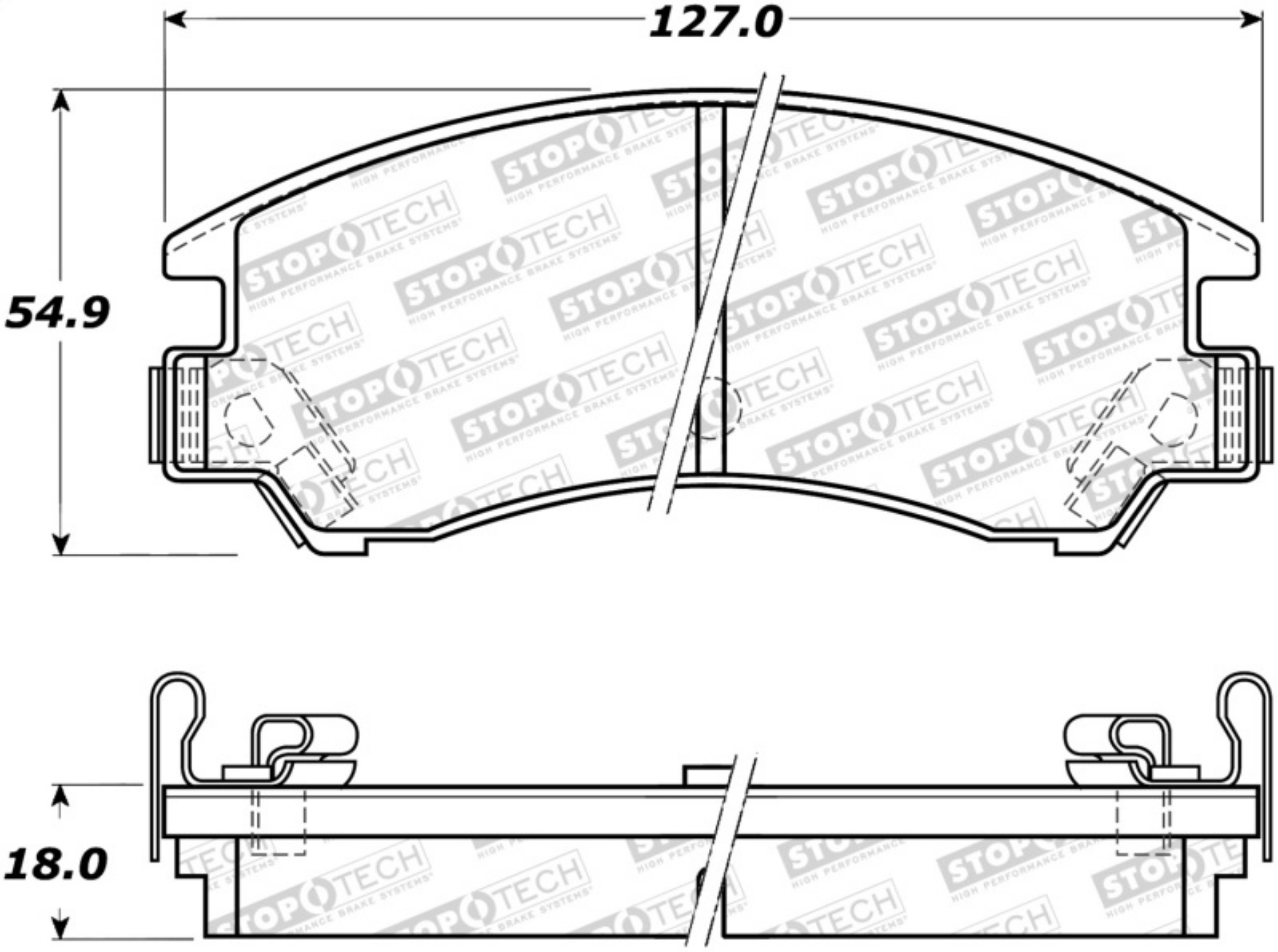 Picture of StopTech Street Brake Pads