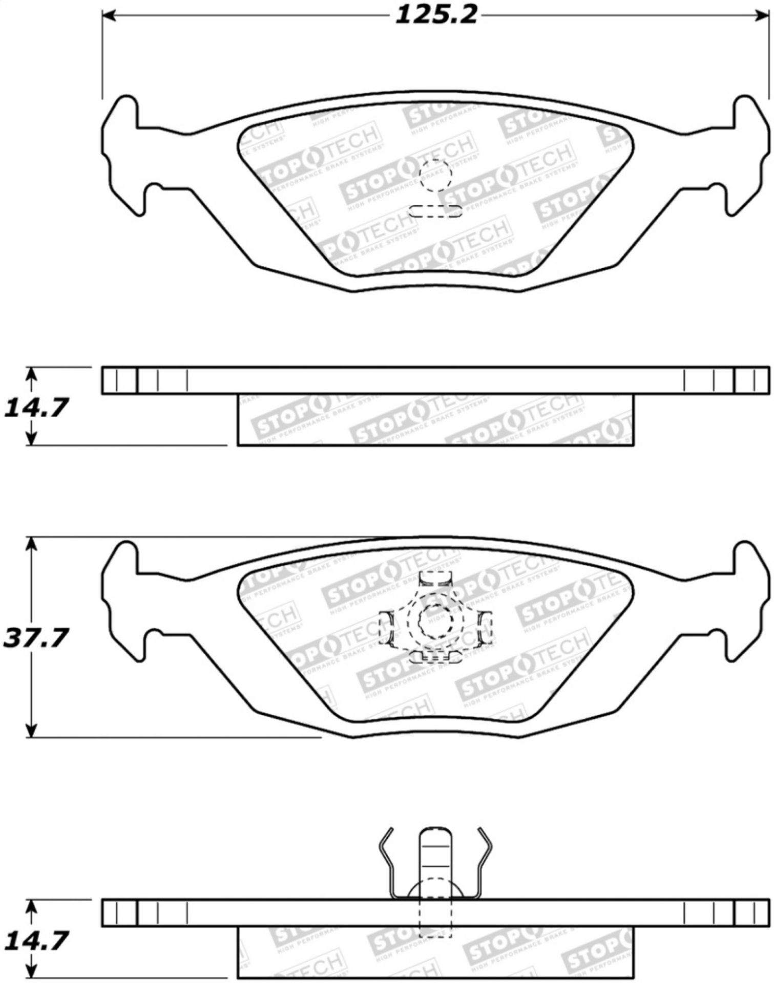 Picture of StopTech Street Brake Pads