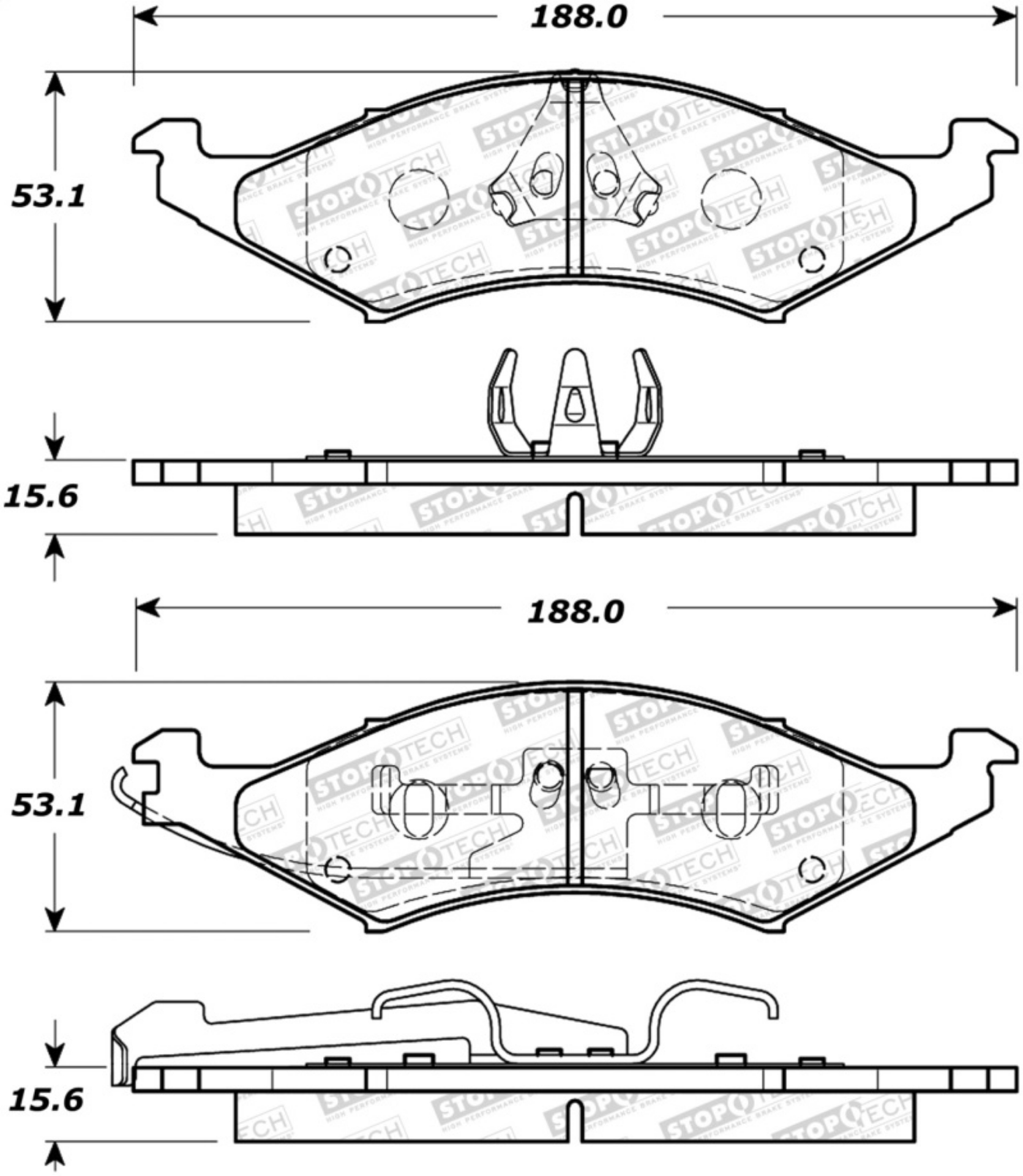 Picture of StopTech Street Brake Pads