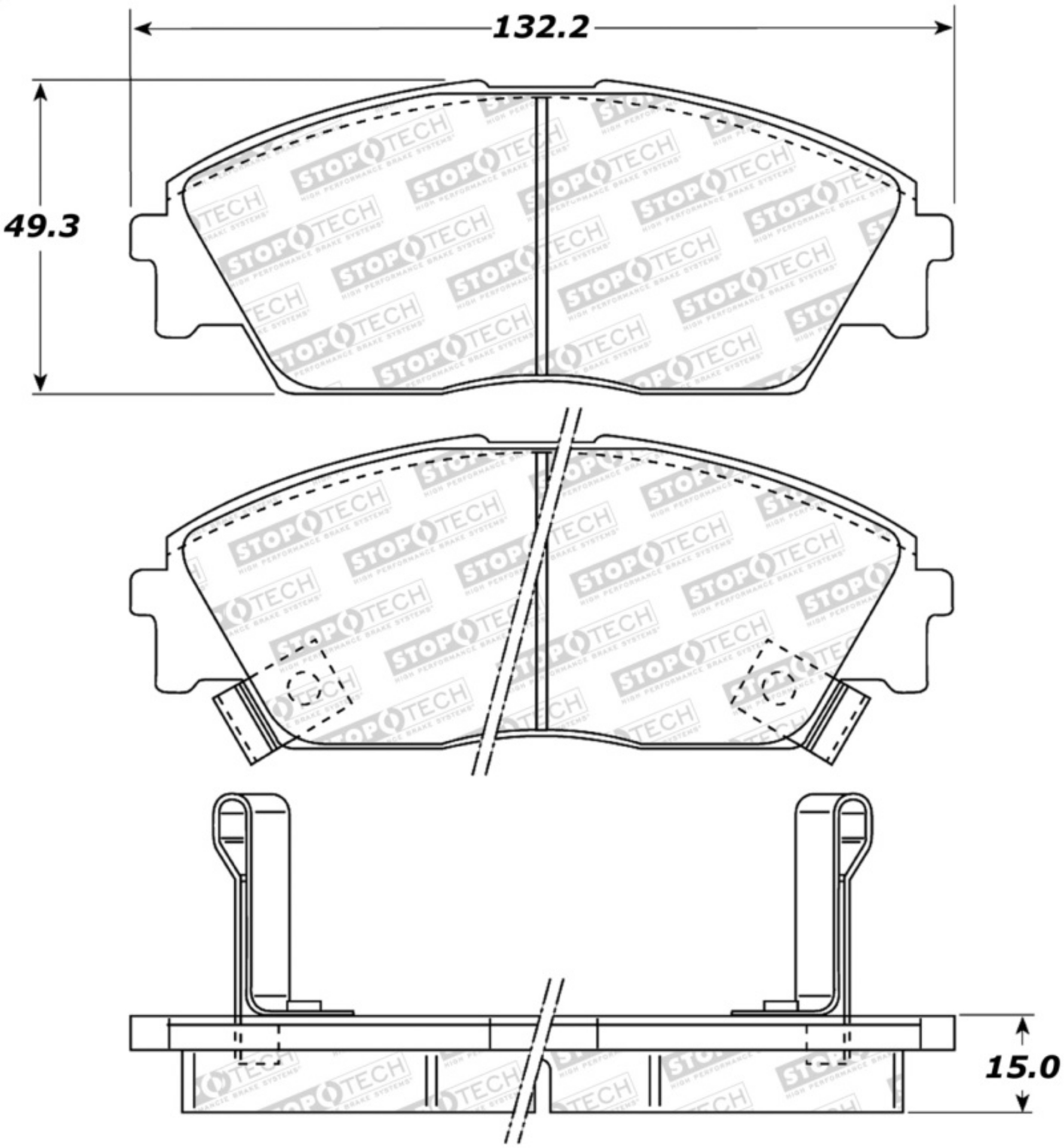 Picture of StopTech Street Brake Pads