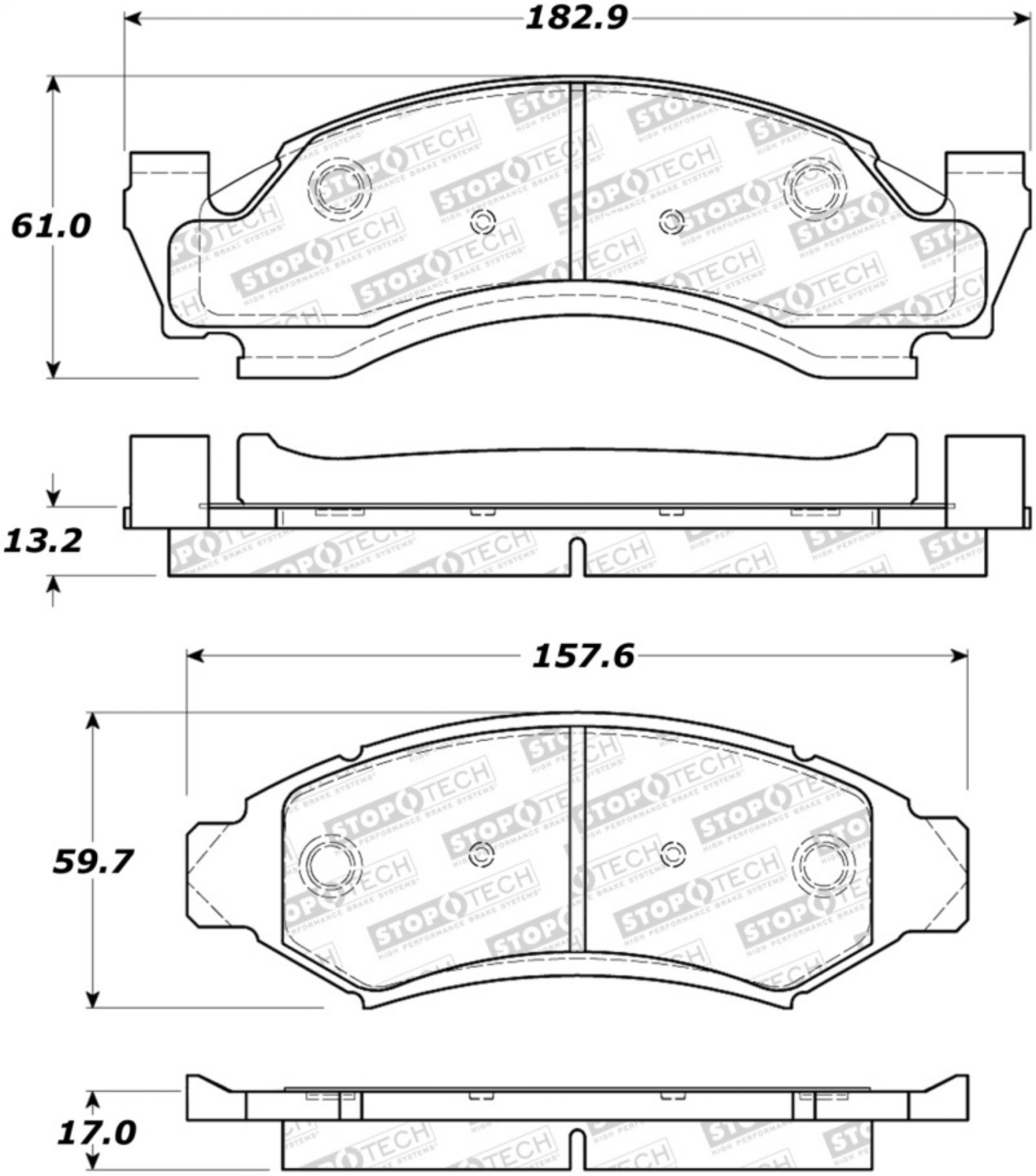 Picture of StopTech Street Brake Pads