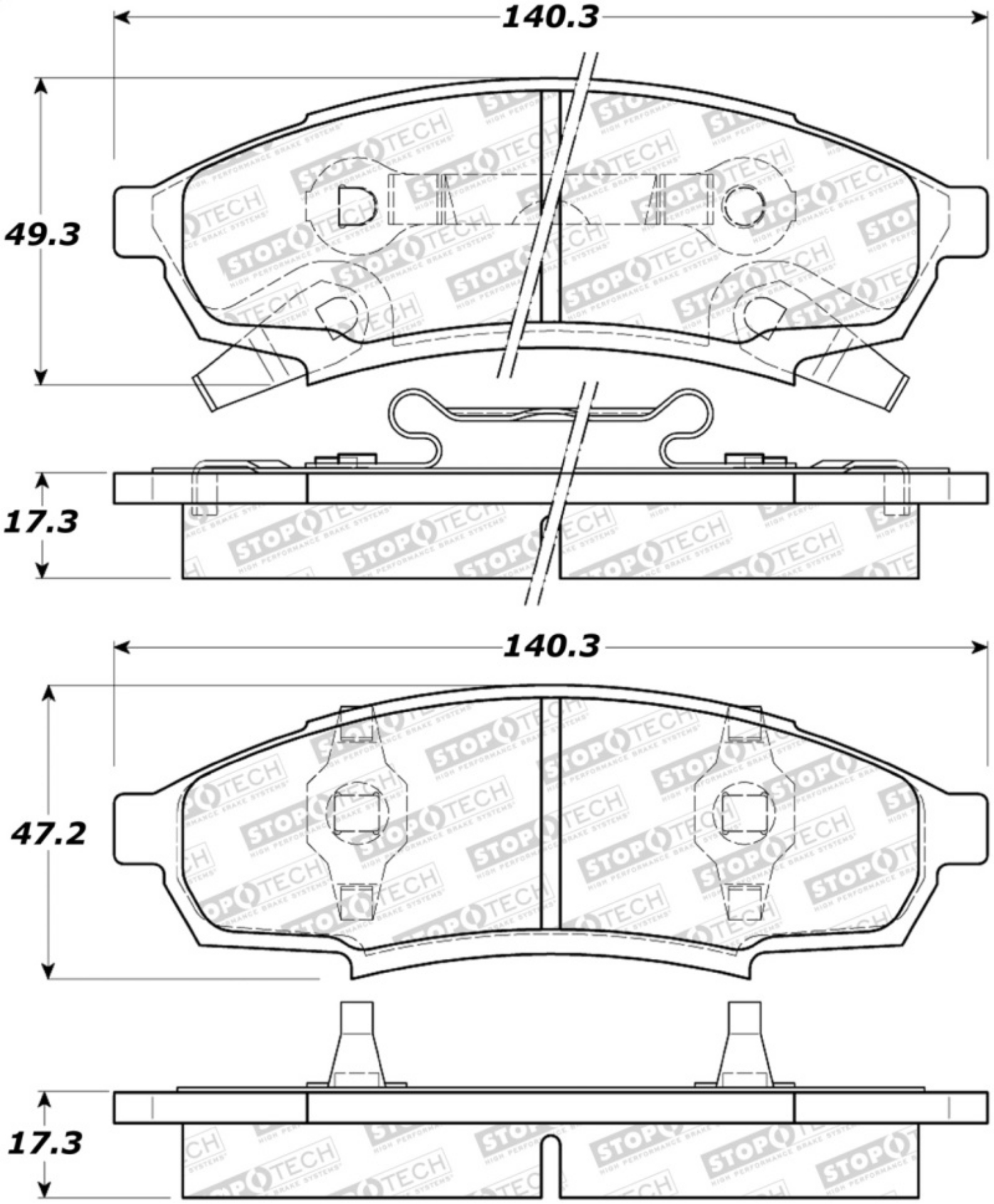 Picture of StopTech Street Brake Pads