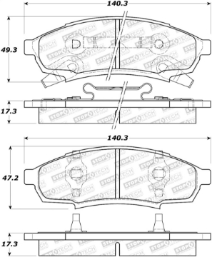 Picture of StopTech Street Brake Pads