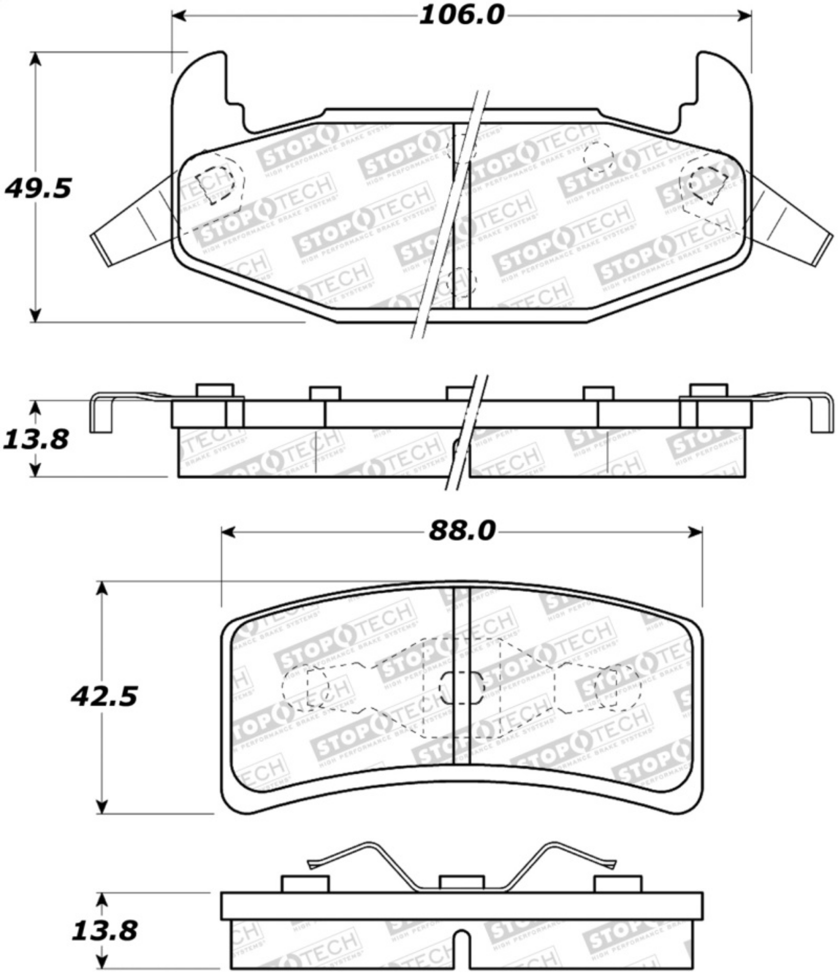 Picture of StopTech Street Brake Pads