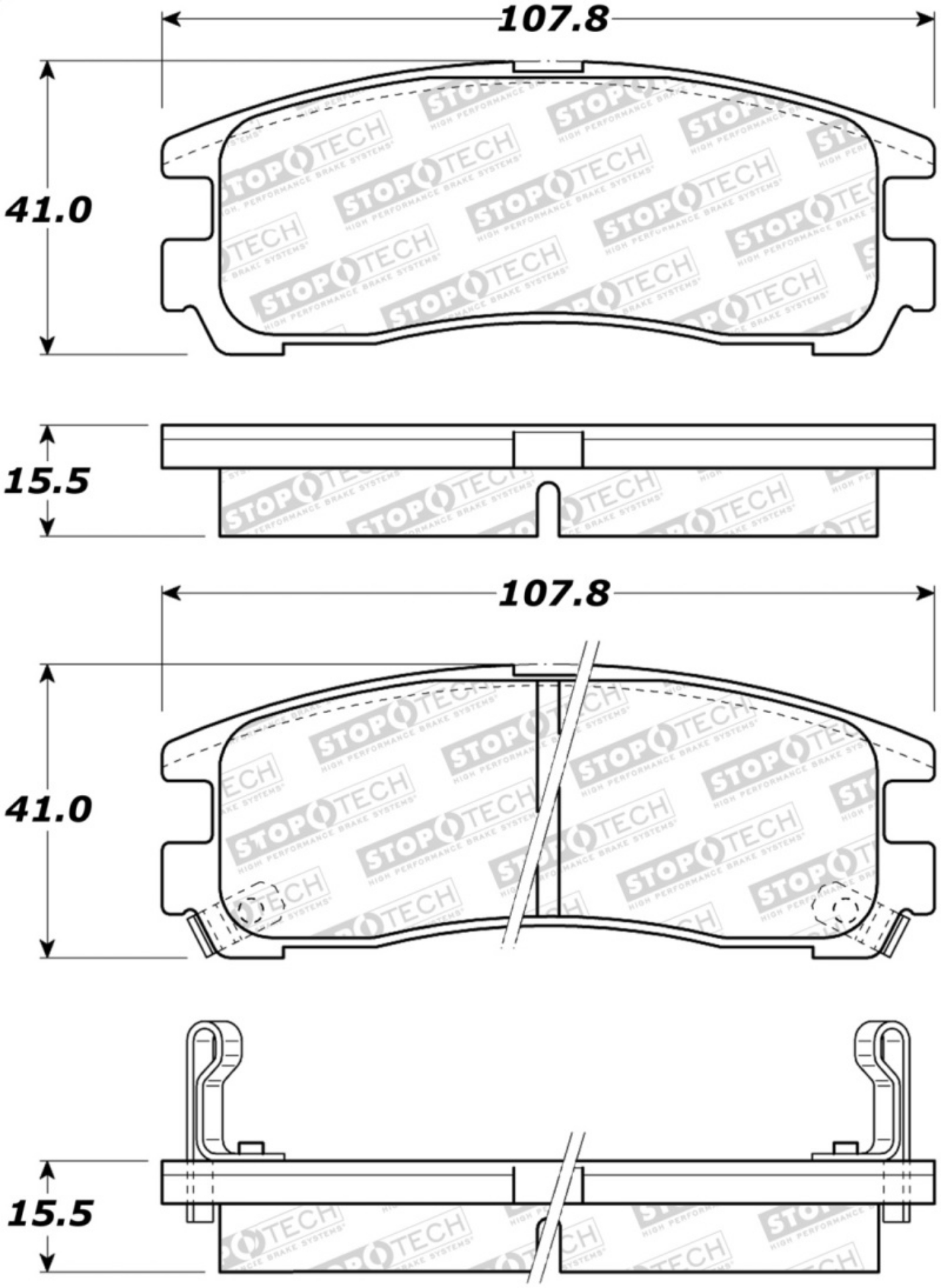 Picture of StopTech Street Brake Pads