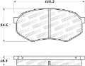 Picture of StopTech Street Brake Pads